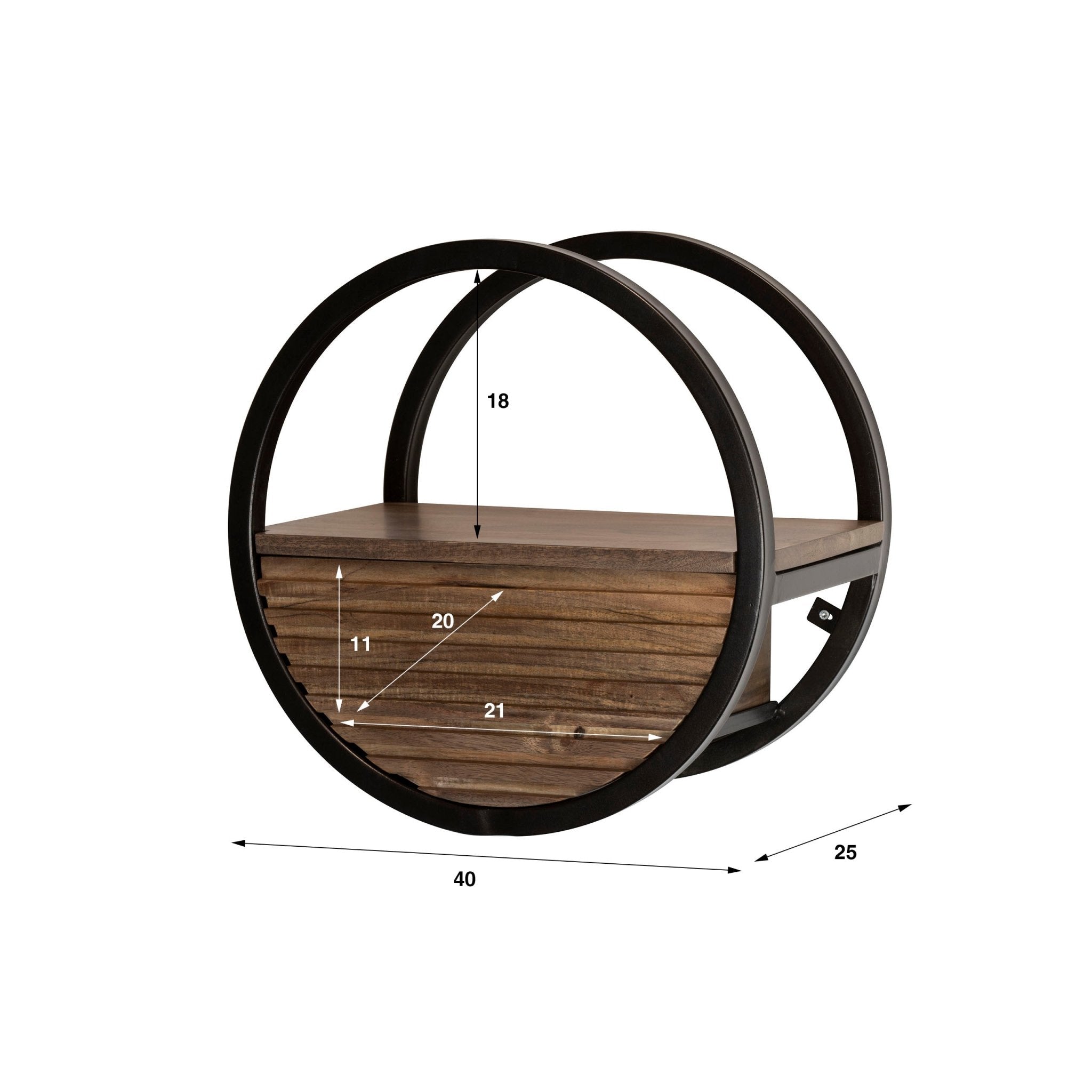 Wandschap Circular Ø40 - Industrieelinhuis.nl