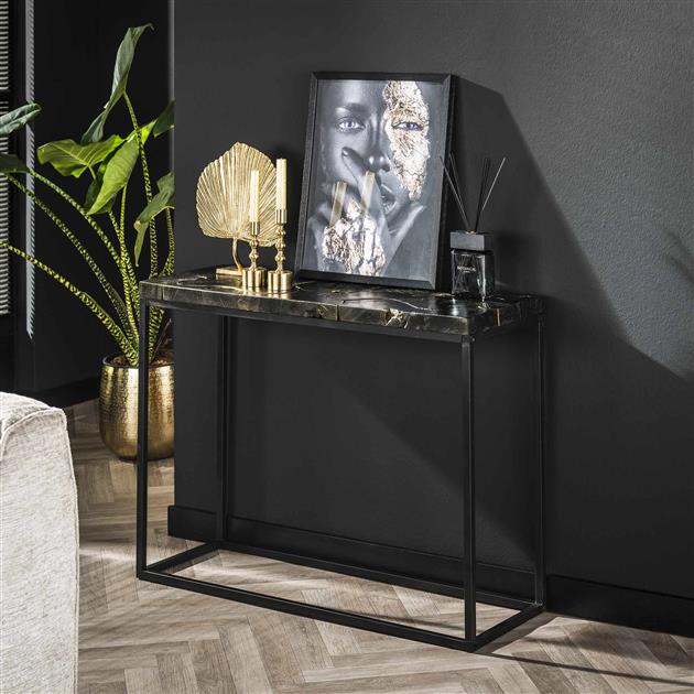 Sidetable Black and Gold - Industrieelinhuis.nl