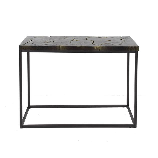 Sidetable zwart Black and Gold - 100 cm lengte