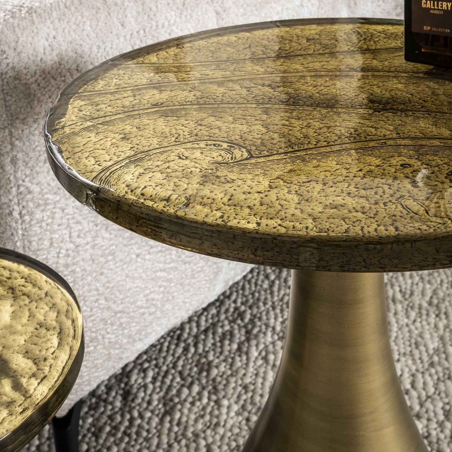 Bijzettafel Astra Druppel M Goud