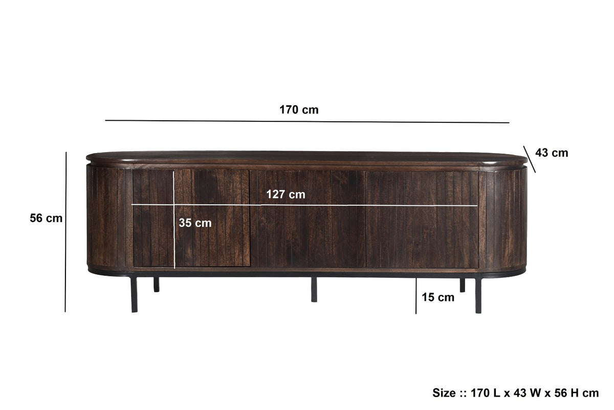 Noor Walnut 170cm - Industrieelinhuis.nl