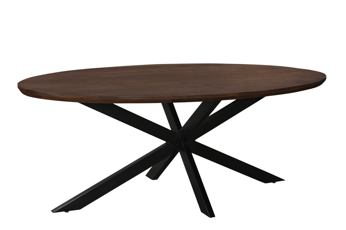 Jesper Oval Brown 240 cm - Industrieelinhuis.nl