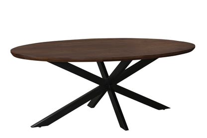Jesper Oval Brown 240 cm - Industrieelinhuis.nl