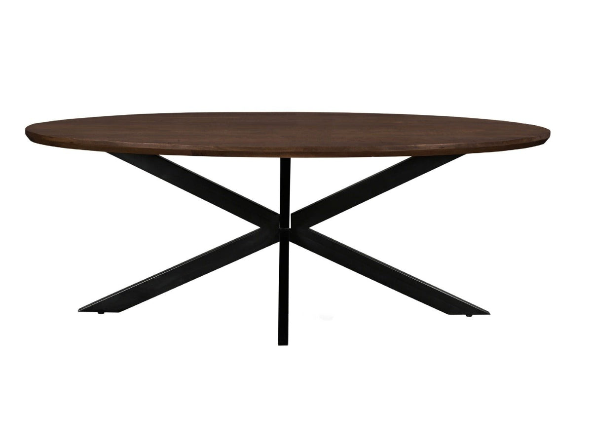 Jesper Oval Brown 240 cm - Industrieelinhuis.nl