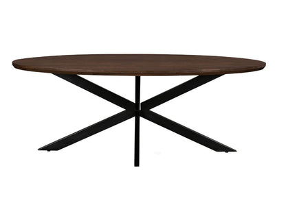 Jesper Oval Brown 240 cm - Industrieelinhuis.nl