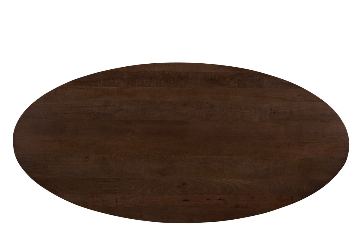 Jesper Oval Brown 240 cm - Industrieelinhuis.nl