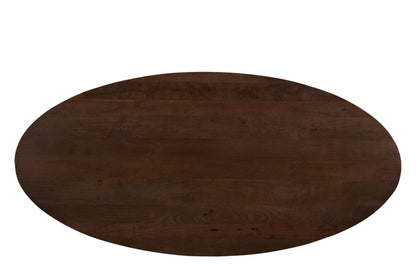 Jesper Oval Brown 240 cm - Industrieelinhuis.nl