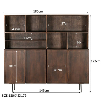 Elan Brown 180cm - Industrieelinhuis.nl