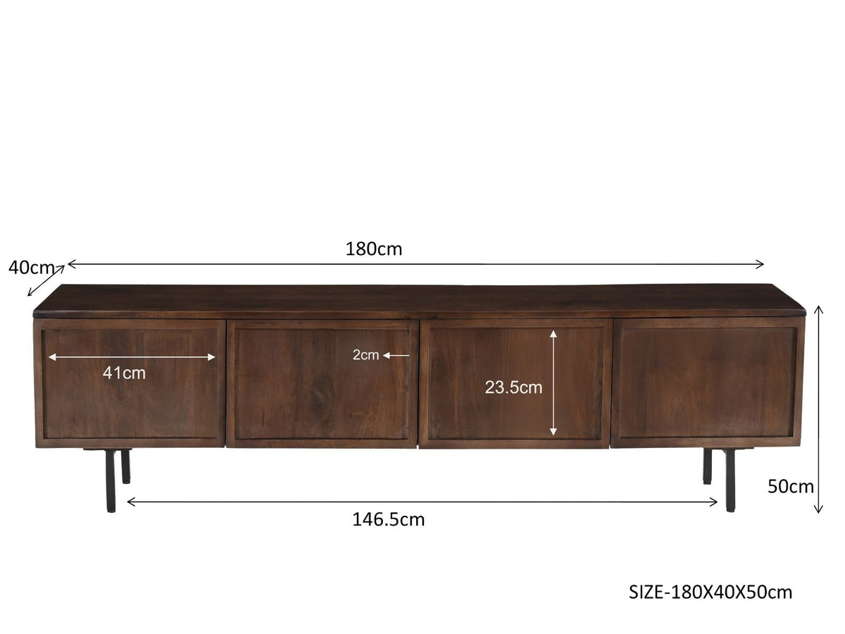 Elan Brown 180cm - Industrieelinhuis.nl