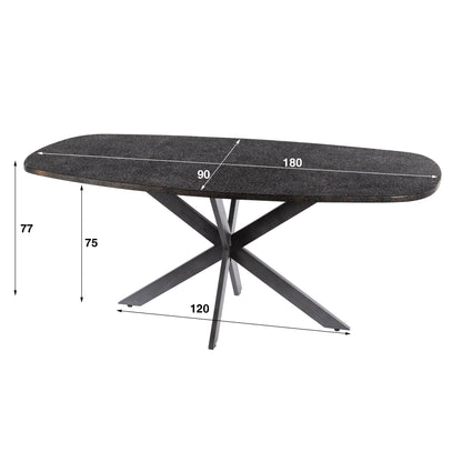 Eettafel Deens Dave 180cm - Industrieelinhuis.nl