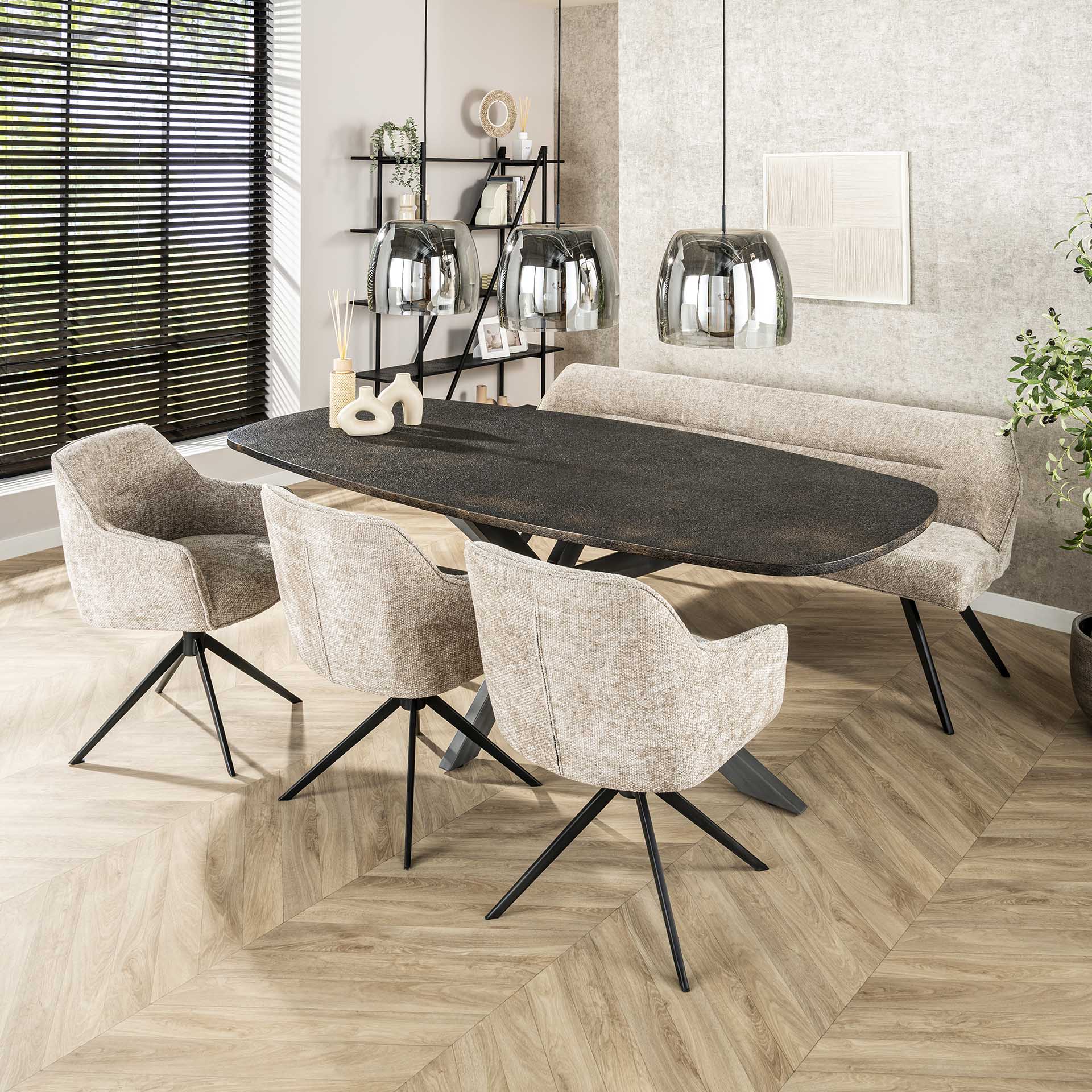 Eettafel Deens Dave 215cm - Industrieelinhuis.nl