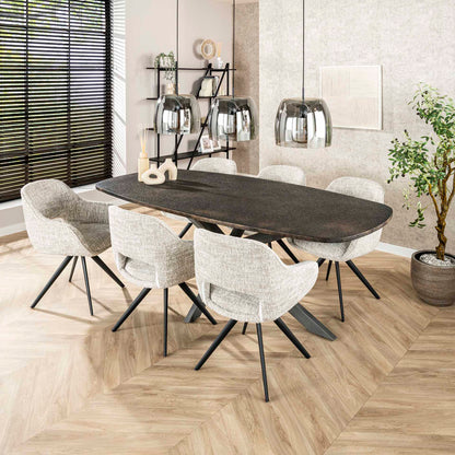 Eettafel Deens Dave 215cm - Industrieelinhuis.nl