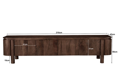 Salano Brown 210 cm - Industrieelinhuis.nl