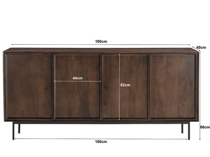 Ravenstein Brown 180cm - Industrieelinhuis.nl