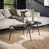 Salontafelset Rond Lyla Zwart Metallic