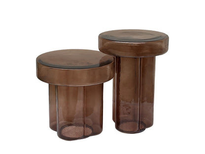 Bijzettafel Lio Smoke  Brown 37cm