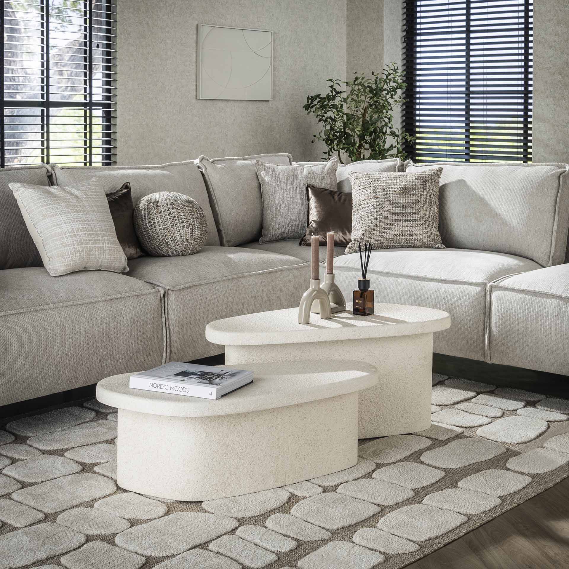 Salontafelset Stone Organic XL