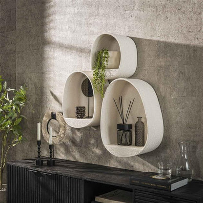Wandschap Stone druppel set/3