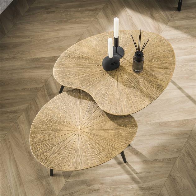 Salontafel Ray niervormig set/2