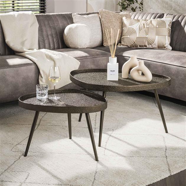 Salontafel Contour driehoekig set/2