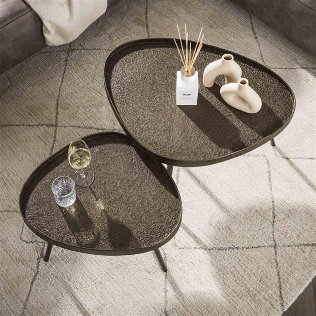 Salontafel Contour driehoekig set/2