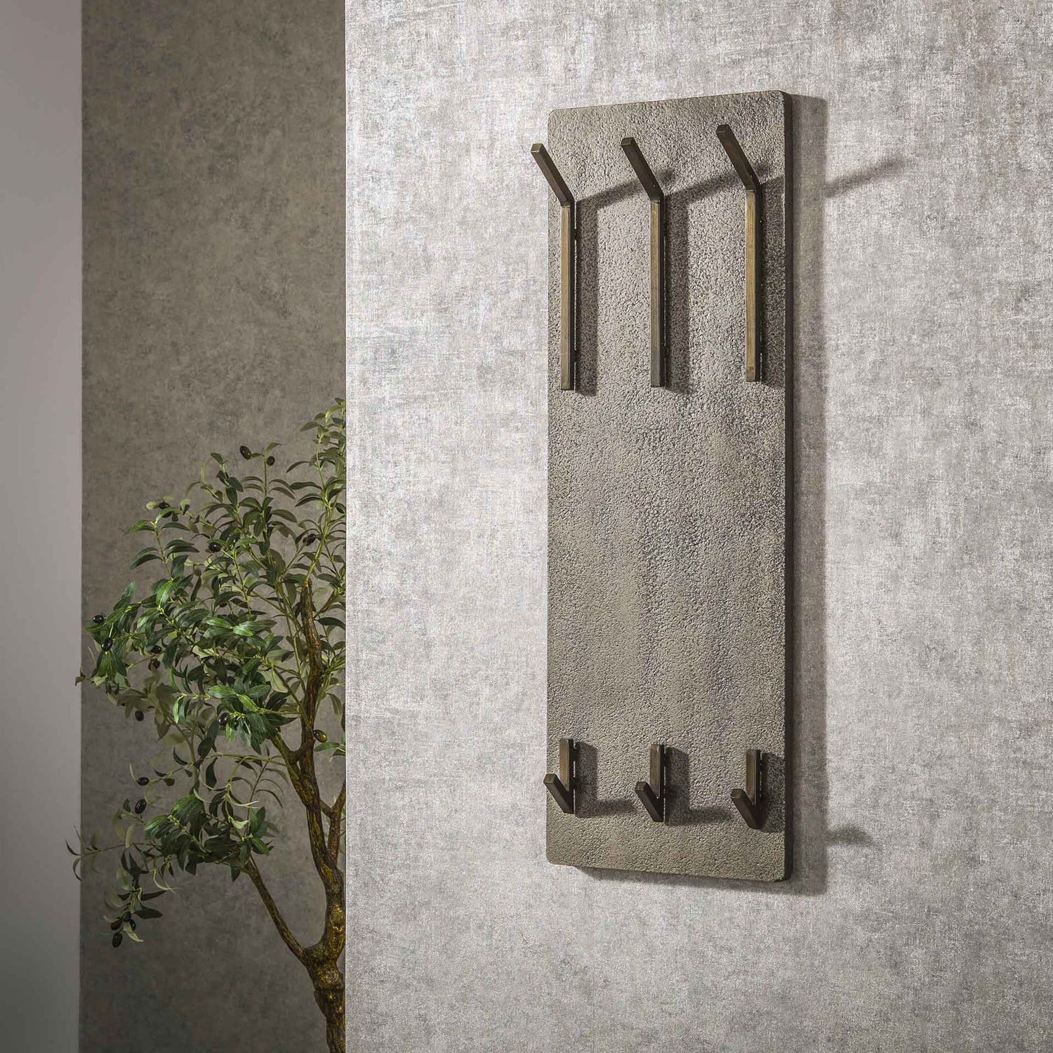 Kapstok Zenna 2x3 haken - Industrieelinhuis.nl