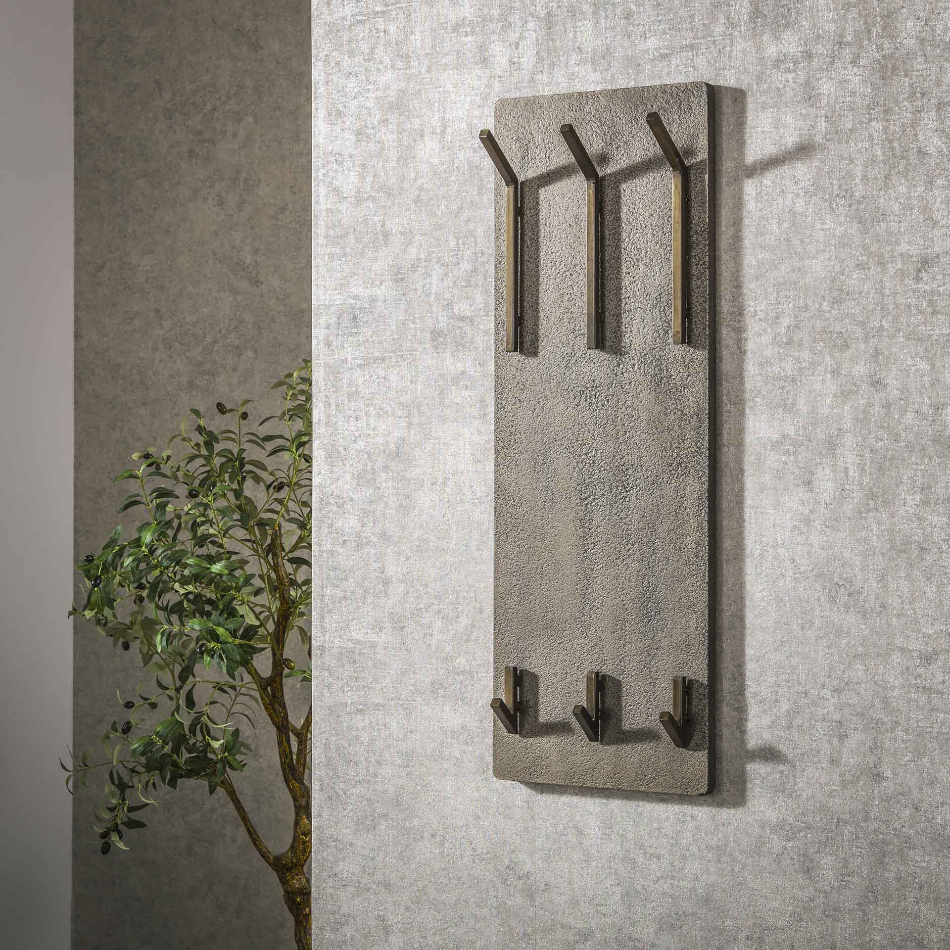 Kapstok Zenna 2x3 haken - Industrieelinhuis.nl