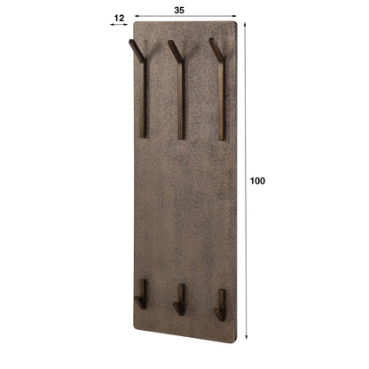 Kapstok Zenna 2x3 haken - Industrieelinhuis.nl