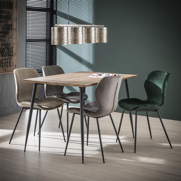 Eetkamerstoel Velvet Nova Taupe - Industrieelinhuis.nl