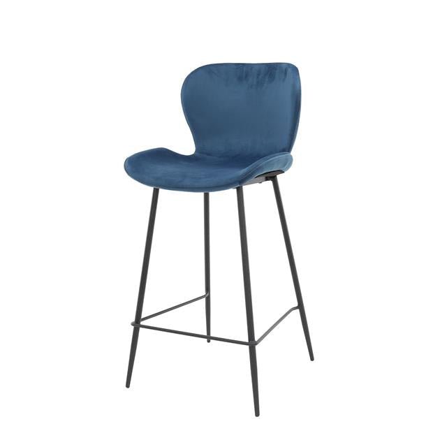 Barkruk Velvet Nova Blauw - Industrieelinhuis.nl