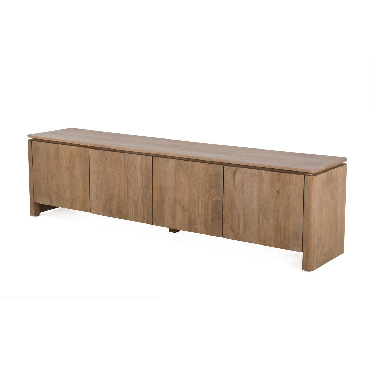 Tv meubel Dallas Naturel Mangohout 210 cm - Industrieelinhuis.nl