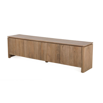 Tv meubel Dallas Naturel Mangohout 210 cm - Industrieelinhuis.nl