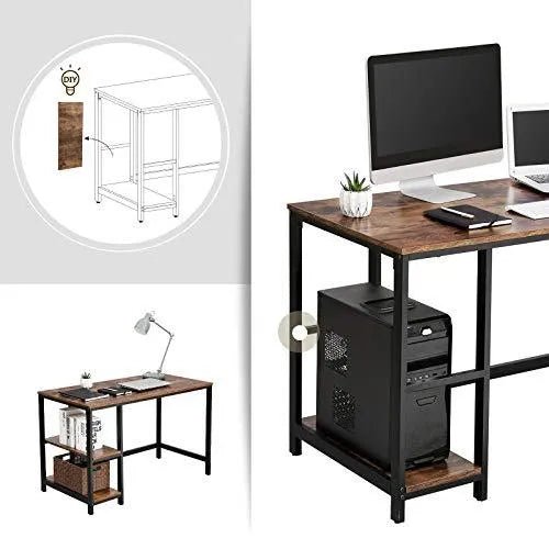Bureau Industrieel Design | Houtlook en Staal | 120x60x75cm - Industrieelinhuis.nl