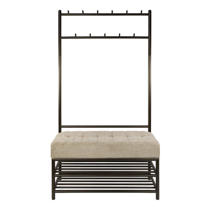 Garderoberek met zitdeel Luno