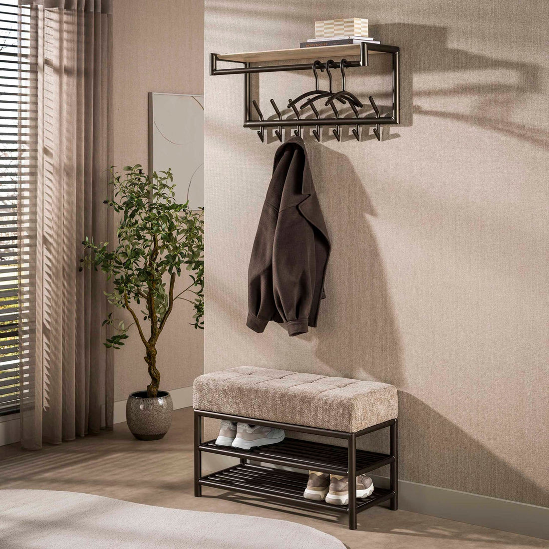 Schoenenbank Terra 85 - Industrieelinhuis.nl