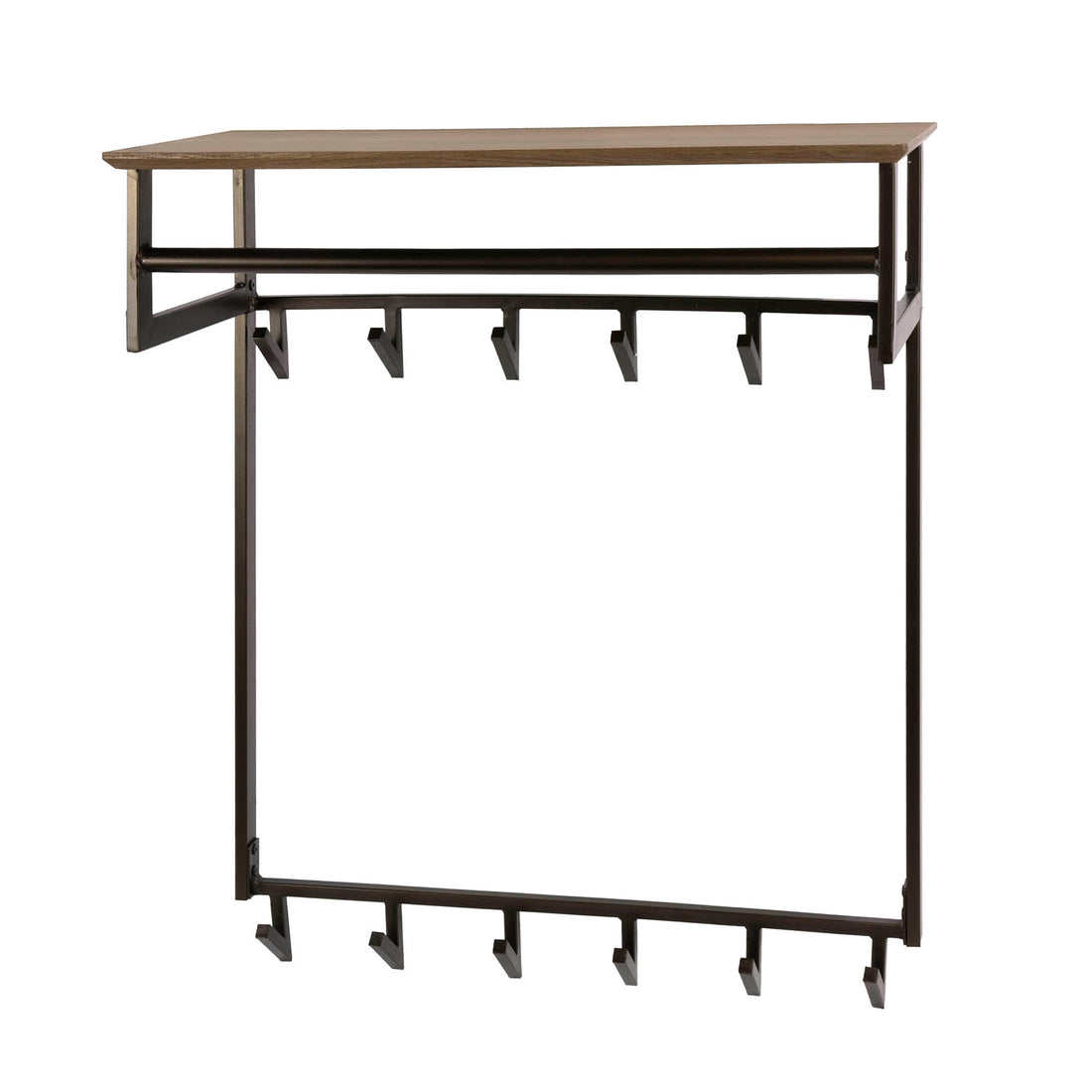 Kapstok Bruno hoog 2x6H - Industrieelinhuis.nl