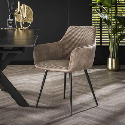 Eetkamerstoel Rib Koa Taupe - Industrieelinhuis.nl