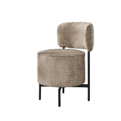 Eetkamerstoel Draaibaar Bowie Taupe Boucle - Industrieelinhuis.nl