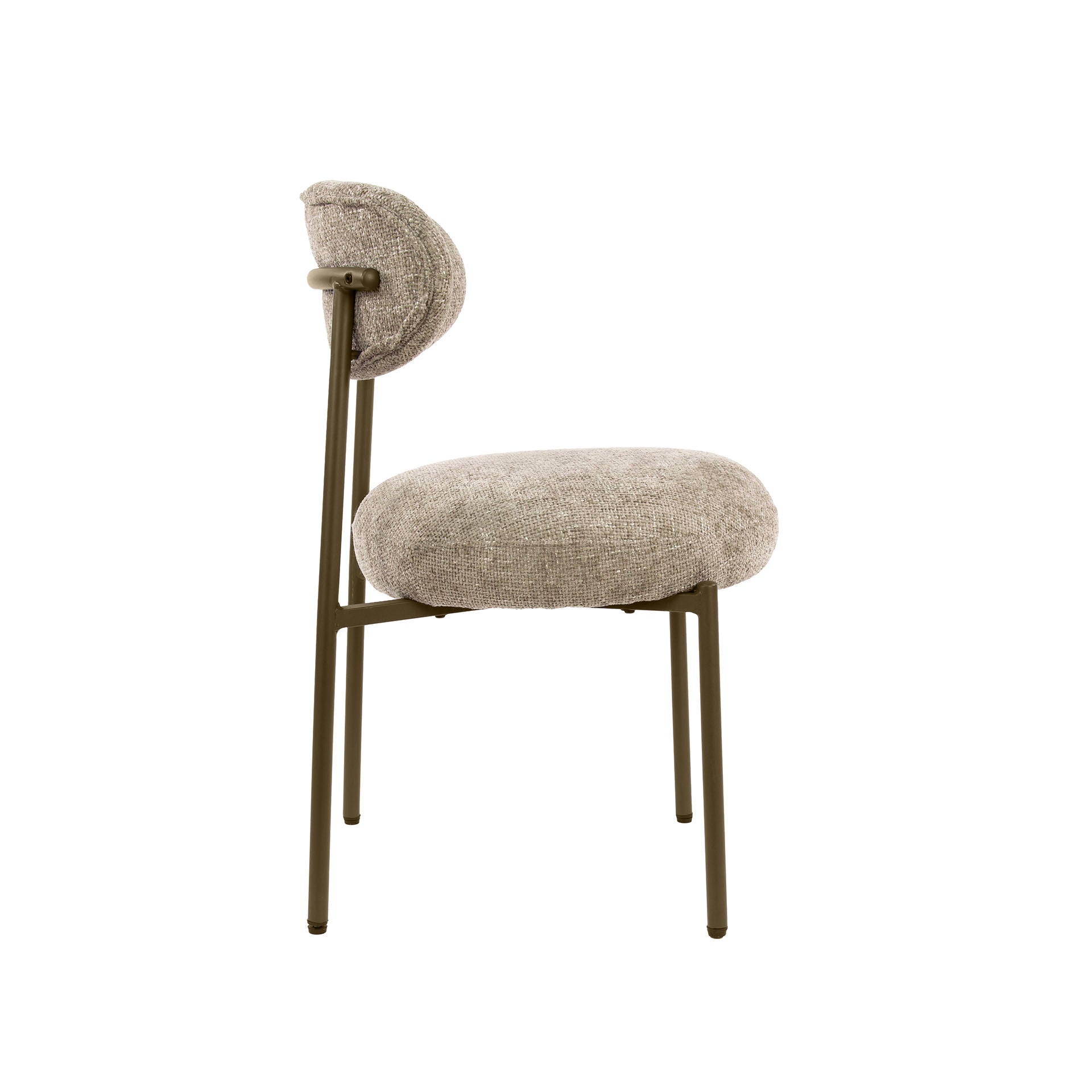 Eetkamerstoel Round Taupe