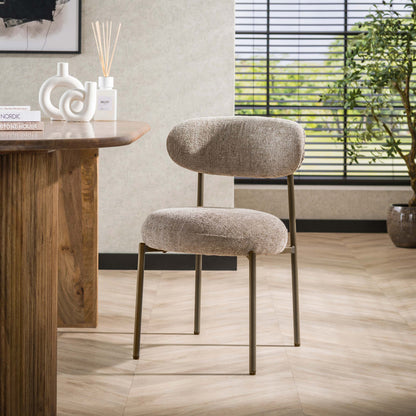 Eetkamerstoel Round Taupe