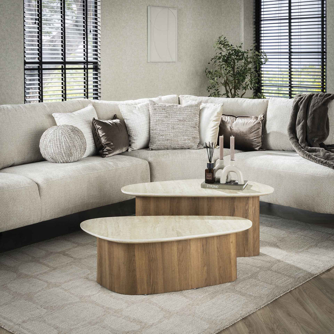 Ceramic Trio Salontafel | Set van 2