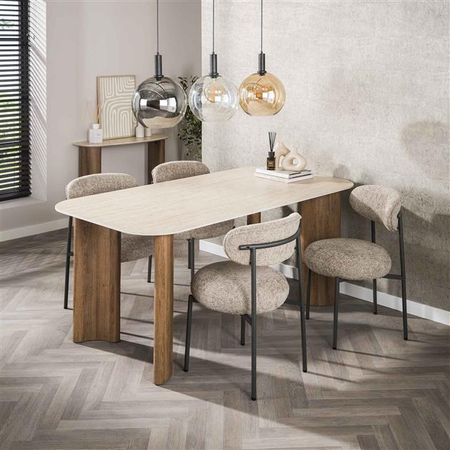 Eettafel Romano Curvo 180
