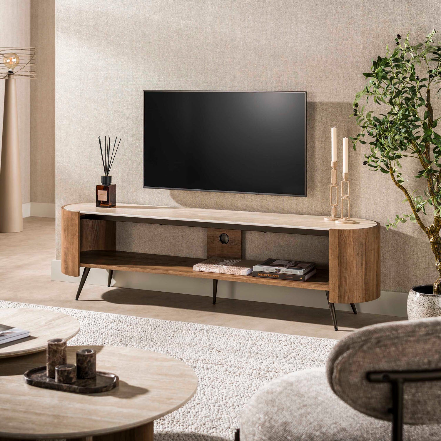 TV-meubel Arcus 180 - Industrieelinhuis.nl
