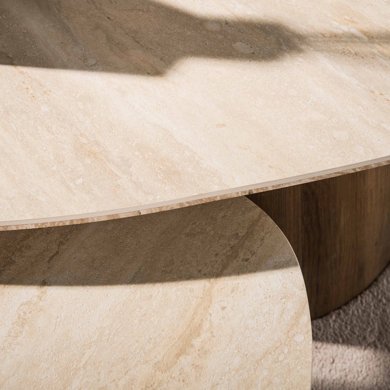 Salontafel Romano driehoekig set/2