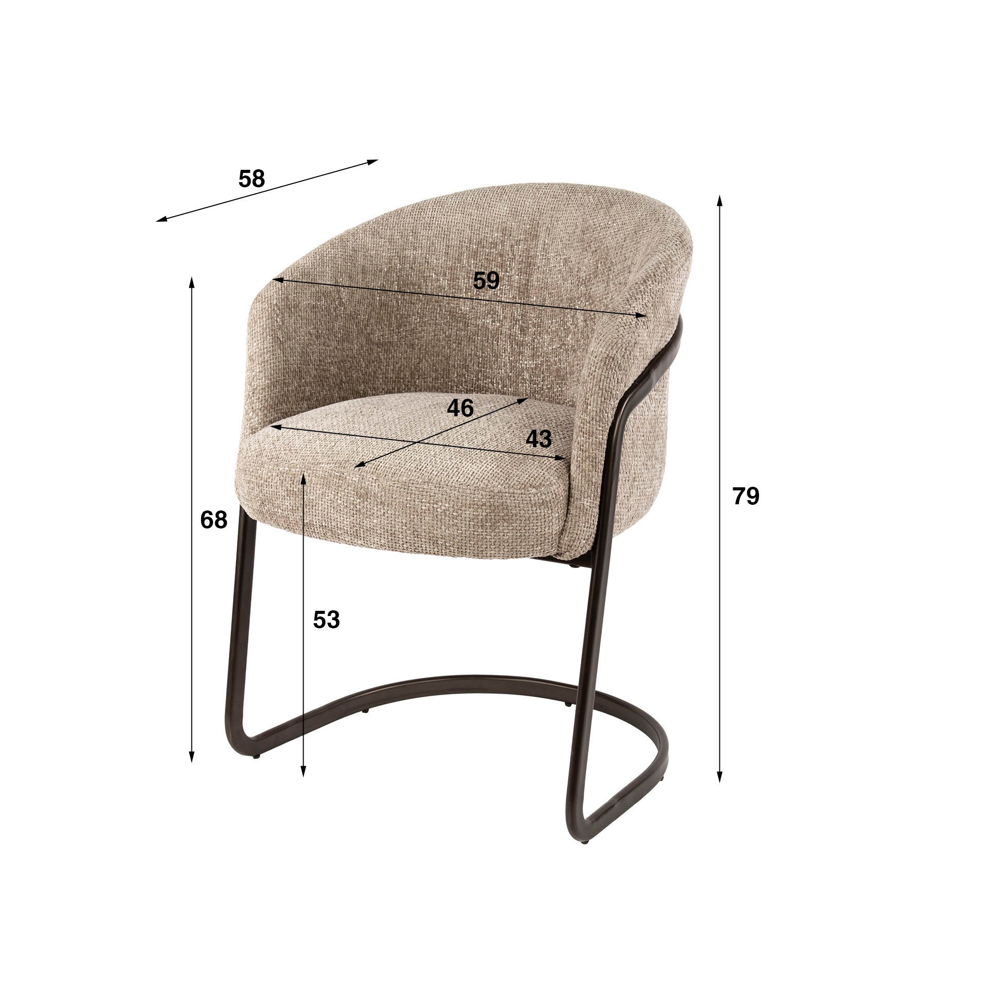 Armstoel Sway (bestellen per 2) - Industrieelinhuis.nl