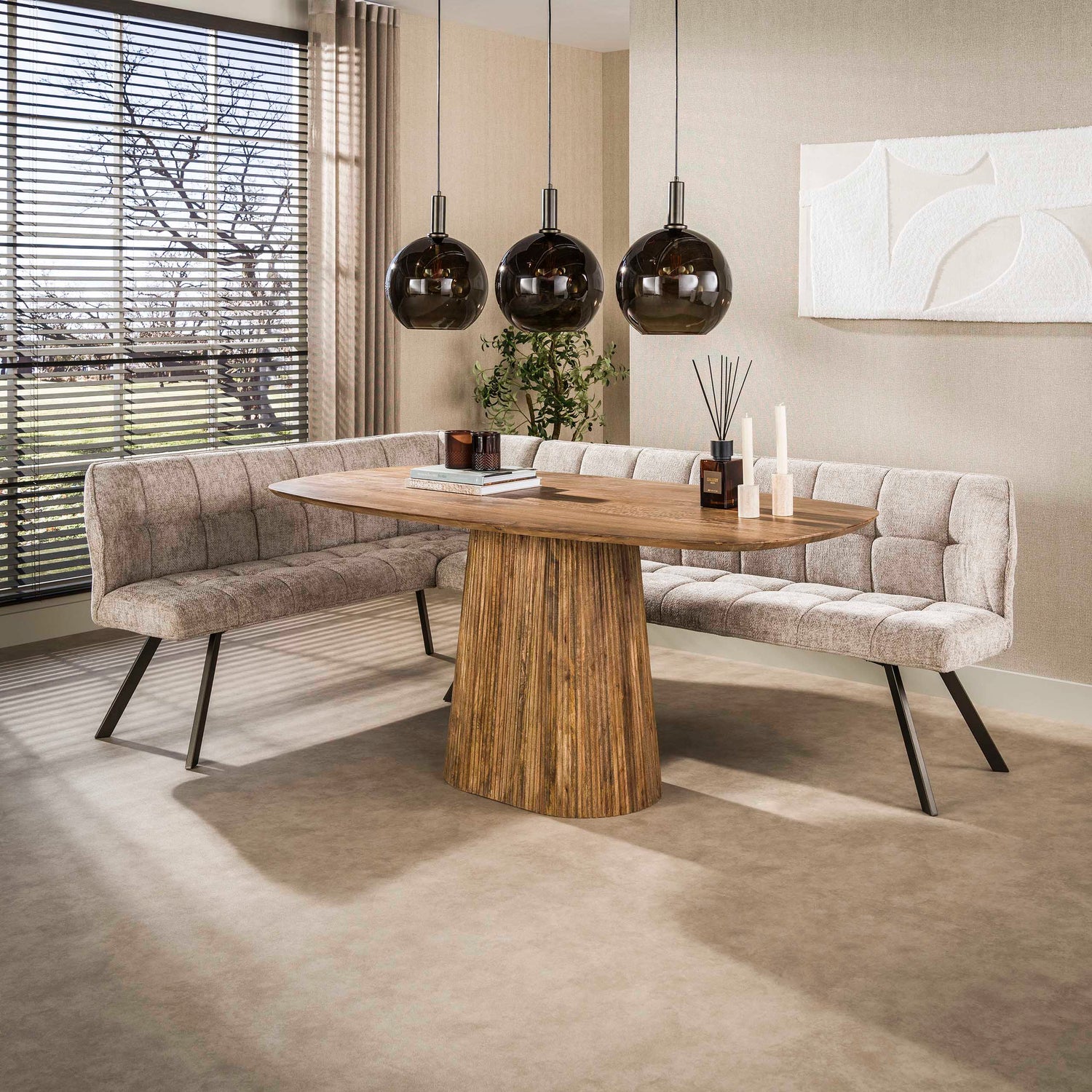 Hoekbank Raster L