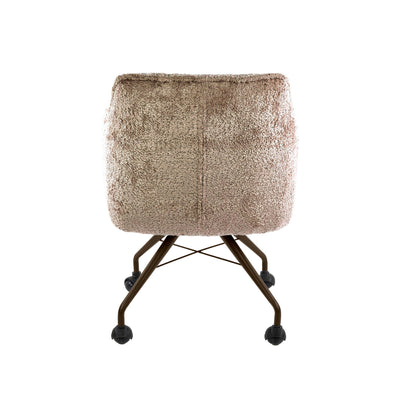 Armstoel met wielen Raster Zand - Industrieelinhuis.nl