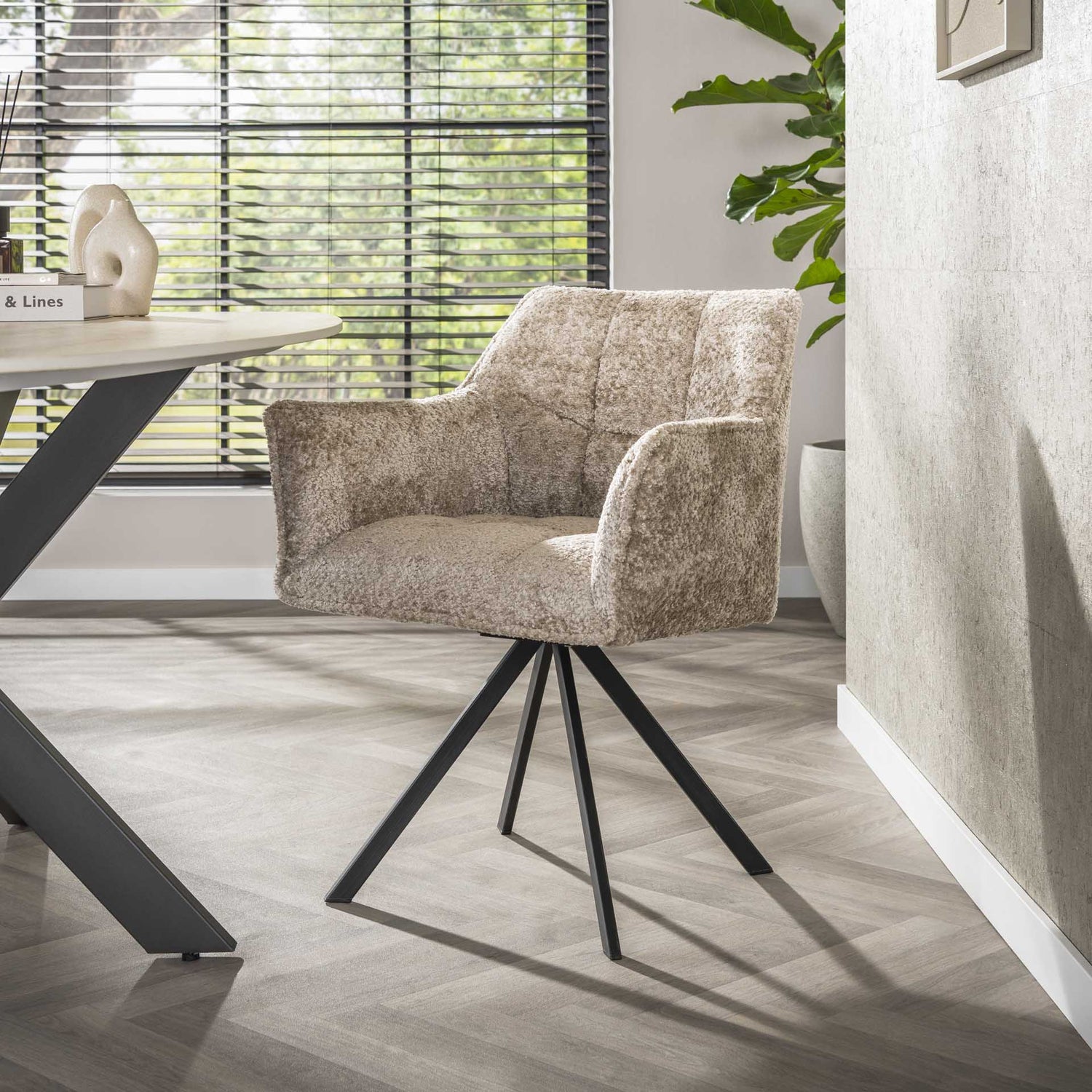 Armstoel Raster draaibaar (bestellen per 2) - Industrieelinhuis.nl