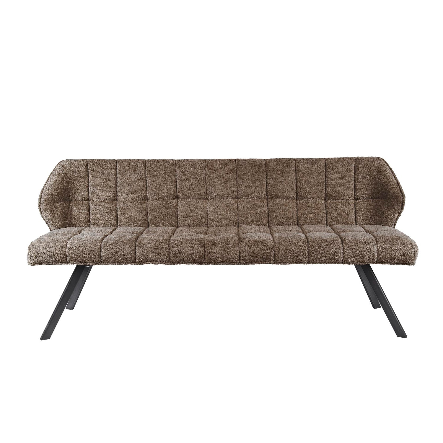 Eetkamerbank Rodin Boucle Taupe 180 cm - Industrieelinhuis.nl