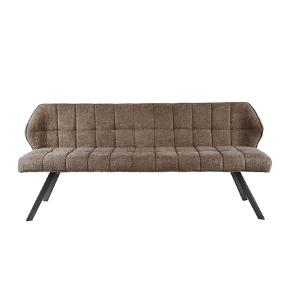 Eetkamerbank Rodin Boucle Taupe 180 cm - Industrieelinhuis.nl